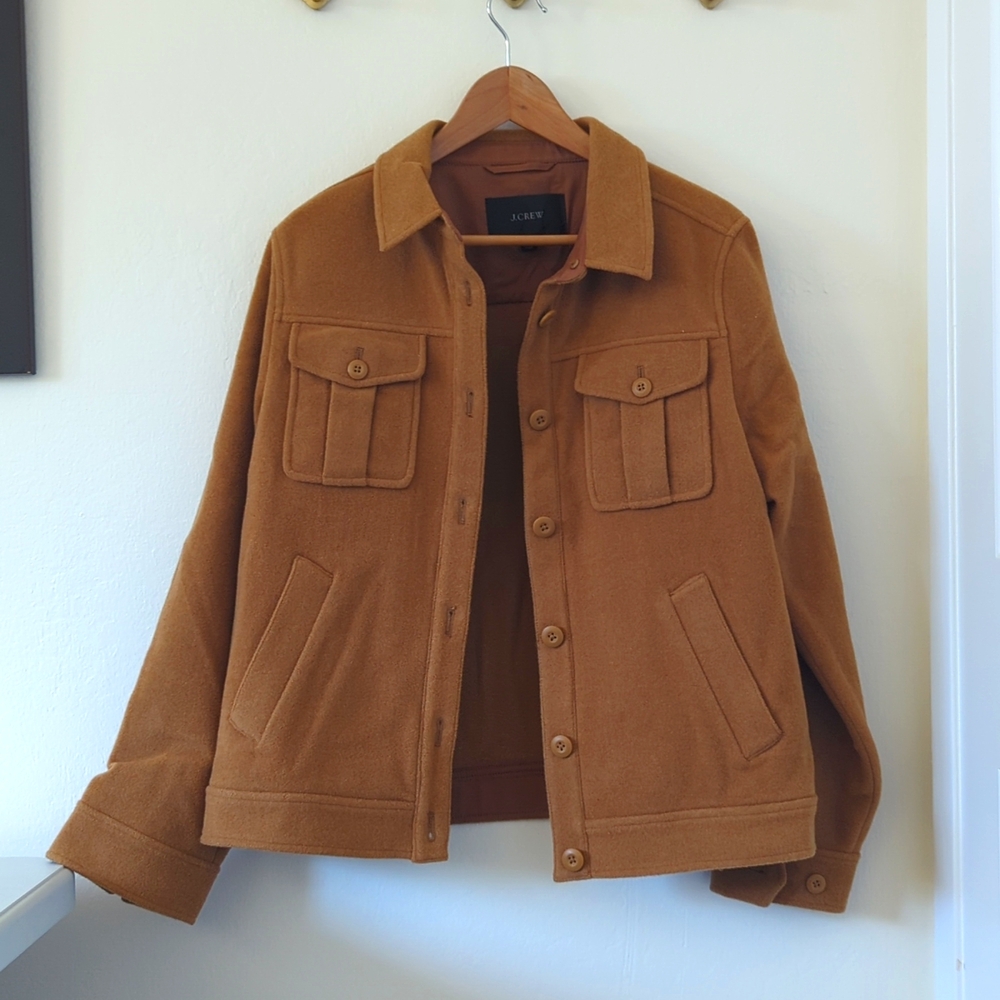 J Crew Jacket In Stretch Wool Blend